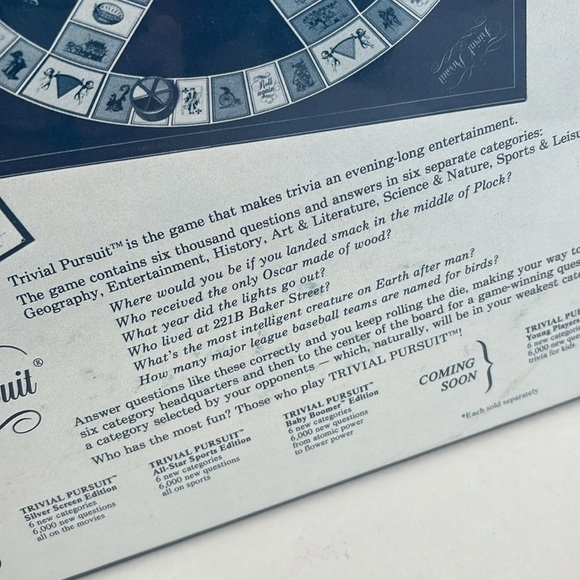 TRIVIA PURSUIT MASTER GAME No. 7 GENUS EDITION - Brand New / Sealed! 1981 - Picture 4 of 13